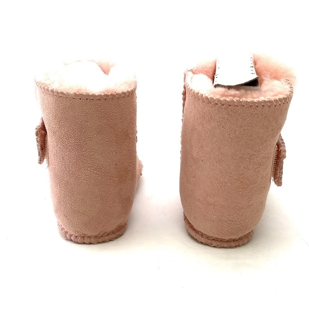 UGG Toddler Baby Erin Powder Pink Sheepskin/Suede Slippers